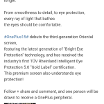 OnePlus 15 - Newly-Teased Display Specs (Weibo Post - 3)