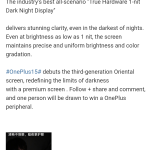 OnePlus 15 - Newly-Teased Display Specs (Weibo Post - 4)