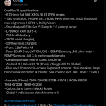 OnePlus 15 - Tipped Details