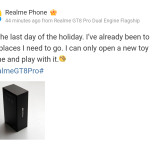 Realme GT 8 Pro - Weibo Post (2)