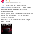 Redmi K90 Pro Max - 2.1 Stereo System, Two Super-Linear Speakers, An Extra-Large Independent Woofer (Weibo)