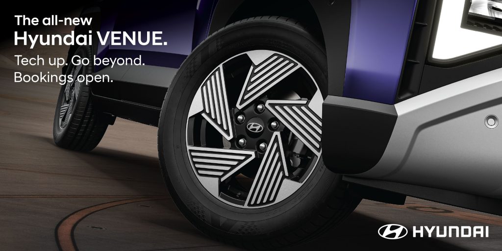 The all-new Hyundai VENUE - Diamond Cut Alloy wheels