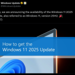 Windows 11 2025 Update or Windows 11 Version 25H2 - X Post