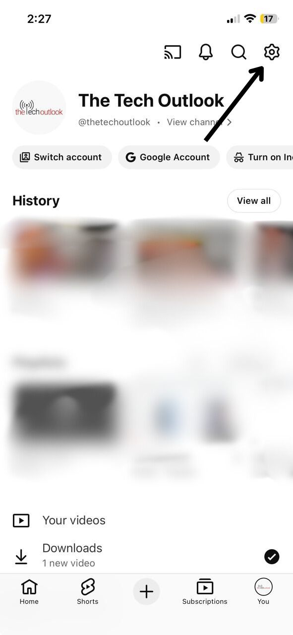 Youtube Take A Break Setting Step 1