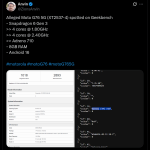Alleged Moto G76 5G (XT2537-4) - Geekbench (X Post)