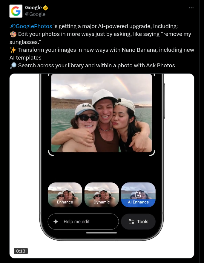 Google Photos 6 New Updates Coming - X Post