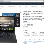 Lenovo Legion 5 - Amazon Listing