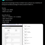 Moto X70 Ultra - Geekbench Listing (X Post)