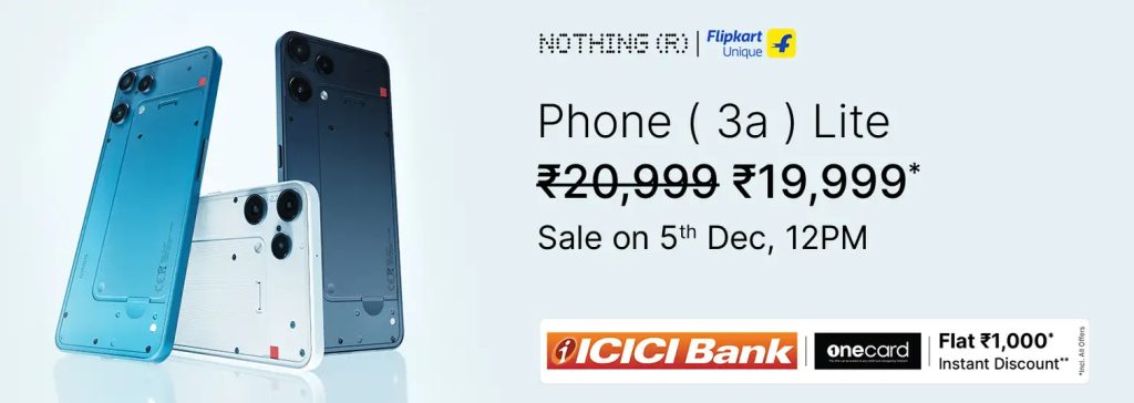 Nothing Phone (3a) Lite - Sale Date