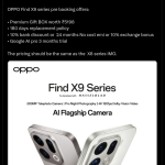 OPPO Find X9 Series - Pre-Booking Offers (X Post)