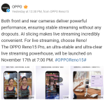 OPPO Reno 15 Pro - Powerful Performance on Front and Rear Cameras, Stable Streaming Without Drops, AI for Live Streaming