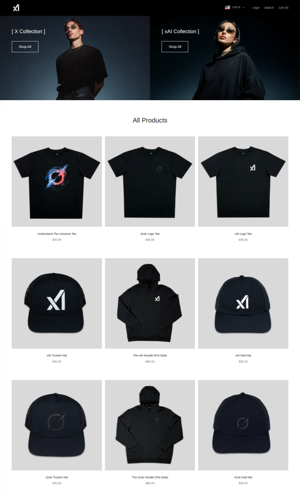 Official X Shop Introduced With Apparels and Headwear - Web 1