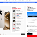 OnePlus 15 - Official Website Listing