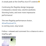 OnePlus Ace 6T - Sneak Peek (Weibo)