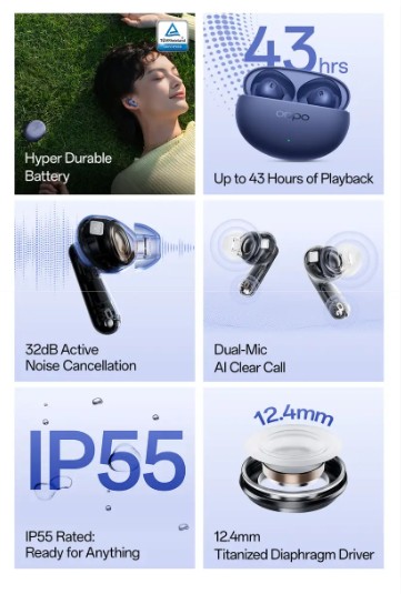 Oppo Enco Buds3 Pro+ Specs and Features