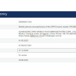 OPPO Reno 15F - EEC Certification