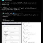 POCO Pad X1 (25099RP08G) - Geekbench Listing (X Post)
