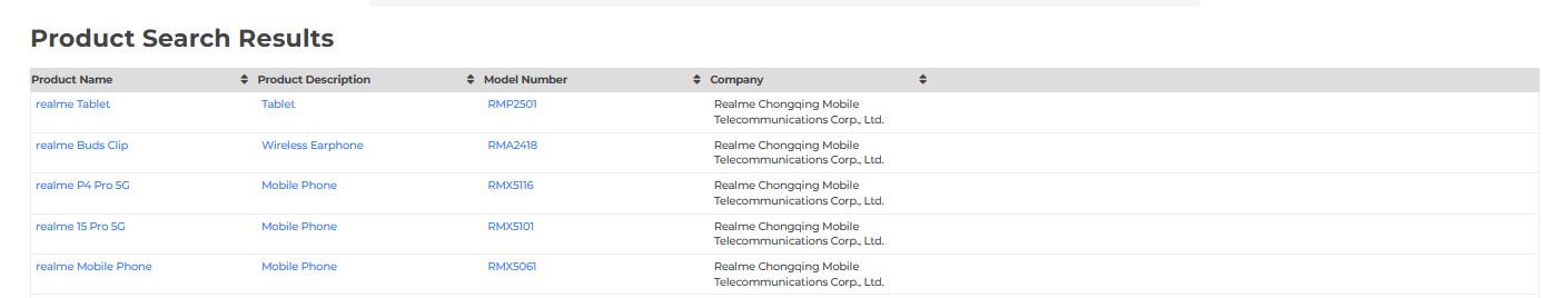 RMP2501 spotted on Bluetooth SIG