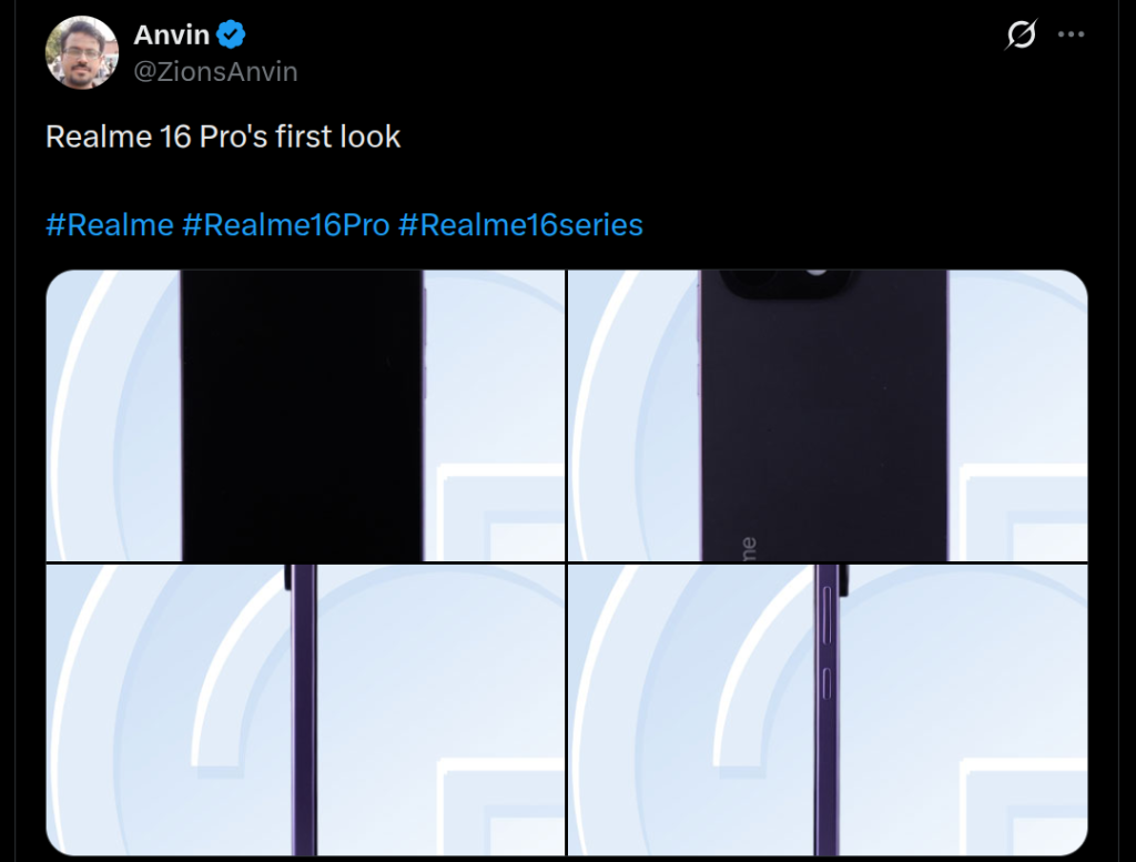Realme 16 Pro - First Look (X Post)