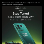 Realme GT 8 Pro Dream Edition - Teased for Global Customers