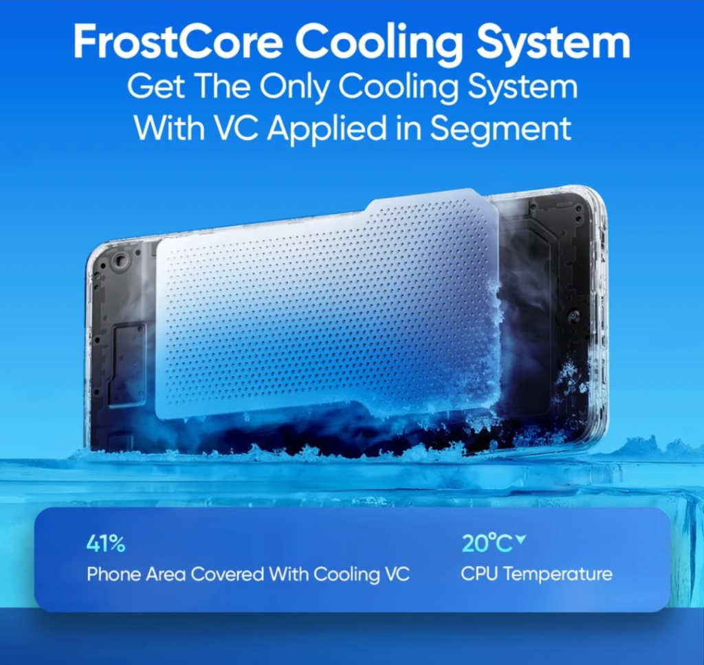 Realme P4x 5G - FrostCore Cooling System