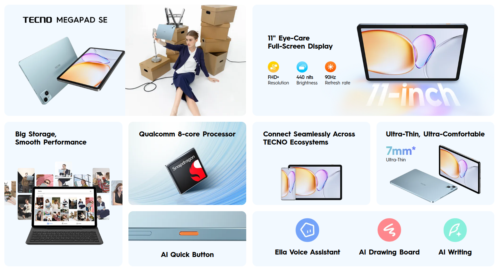 Tecno MegaPad SE - Key Specs