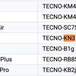 Tecno Pop 20 - Google Play Console Supported Devices List