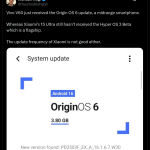 Vivo V60 - OriginOS 6 Update (X Post)
