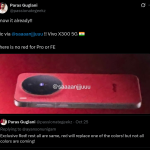 Vivo X300 5G - Exclusive Red Color Variant (X Post)