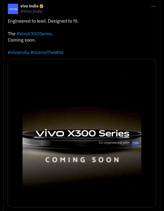 Vivo X300 Series Coming Soon - X Post