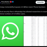 WhatsApp Vulnerability Said to Have Exposed 3.5 Billion Phone Numbers (1)