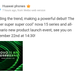 Huawei Nova 15 Series - Weibo (1)