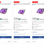 Lenovo Idea Tab Plus - Listings