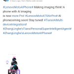 Motorola X70 Air Pro - Weibo Post