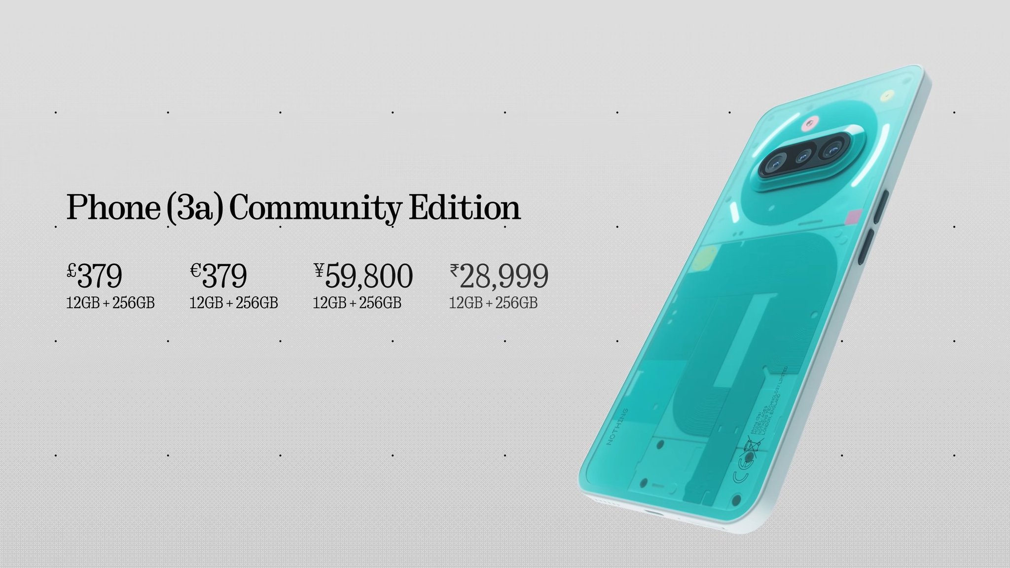 Nothing Phone (3a) Community Edition Officially Unveiled