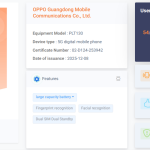 OPPO 'PLT130' Smartphone - TENAA Certification