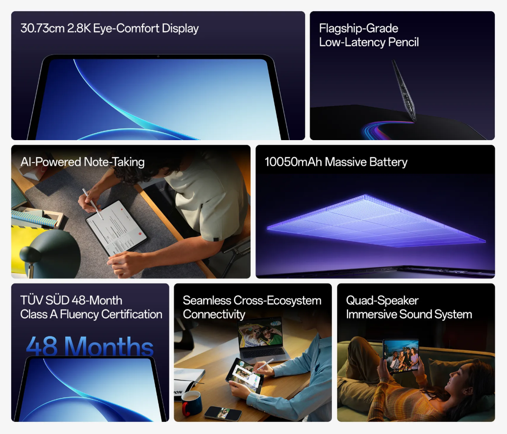 OPPO Pad 5 - Key Specs