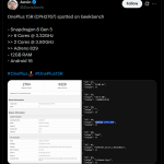 OnePlus 15R (CPH2767) - Geekbench Listing (X Post)