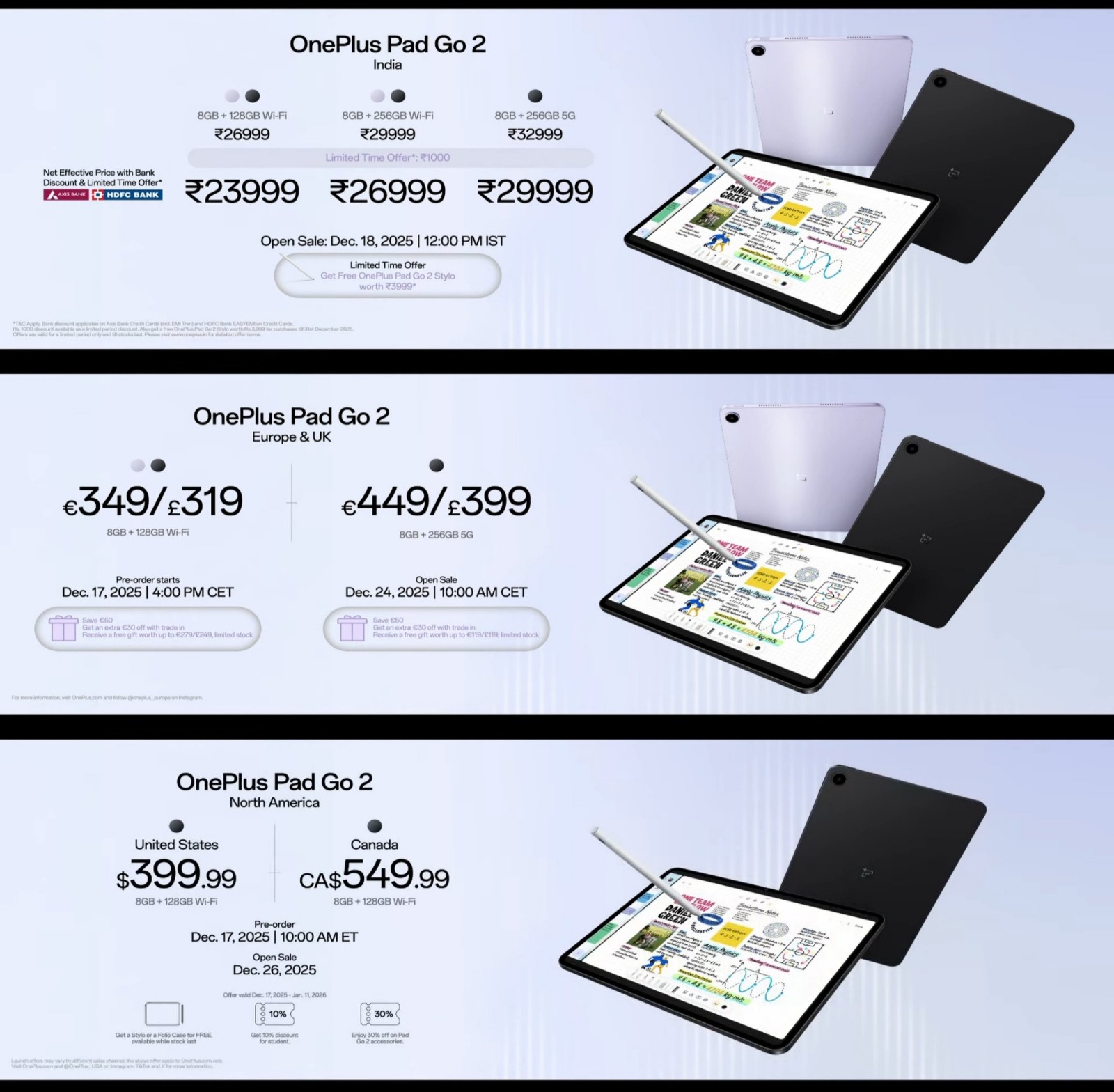 OnePlus Pad Go 2 - Pricing Details