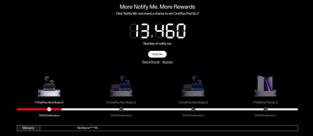 OnePlus Pad Go 2 - Rewards