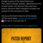 PUBG BATTLEGROUNDS - Update 39.1 (X Post)