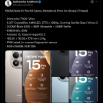Redmi Note 15 Pro 5G - Specs and Renders (X Post)