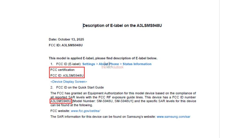 Samsung Galaxy S26 Ultra spotted on FCC US version
