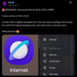 Samsung Internet 29.0.2.58 (X Post)
