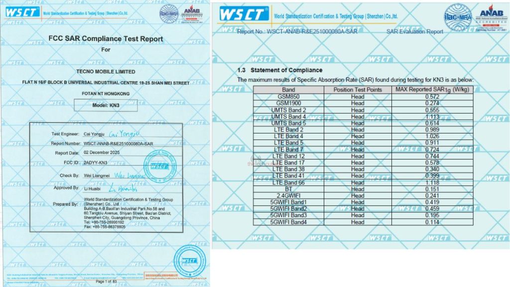 Tecno Pop 20 aka Tecno Pop X aka Tecno Spark Go 3 spotted on FCC Network