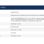 Tecno Spark 50 (KN4n) - EEC Certification