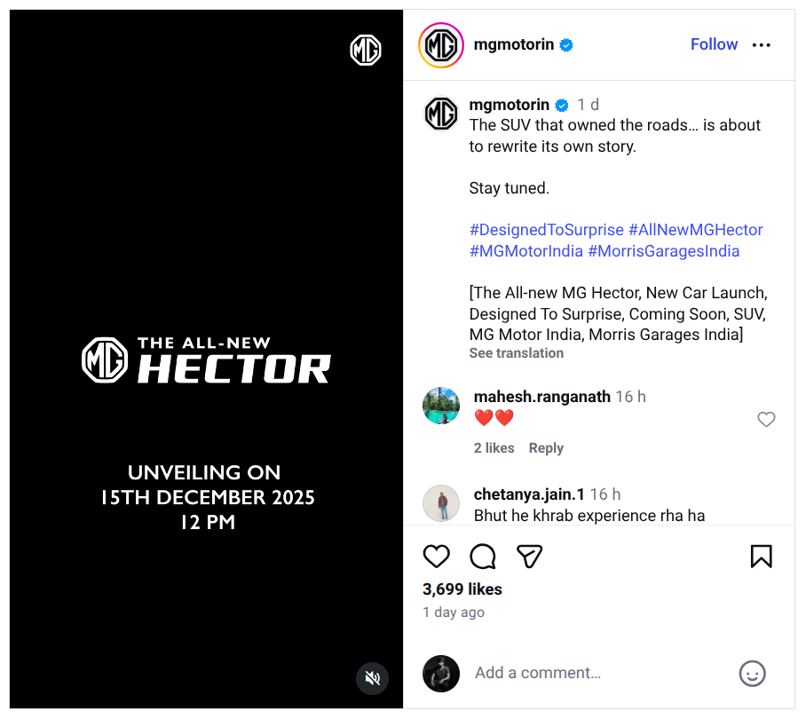 The All New Hector - Instagram Post
