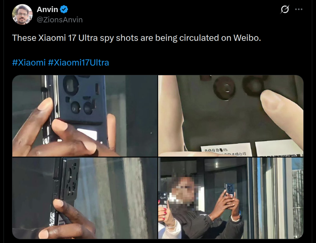 Xiaomi 17 Ultra Spy Shots (X Post)