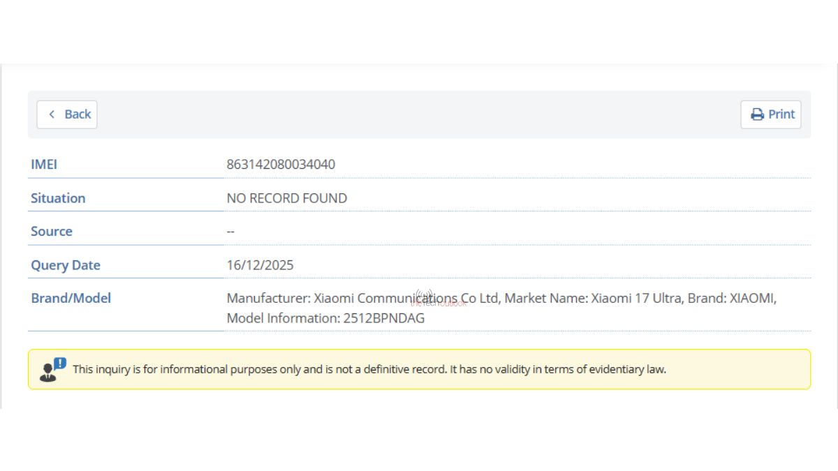 Xiaomi 17 Ultra spotted on IMEI