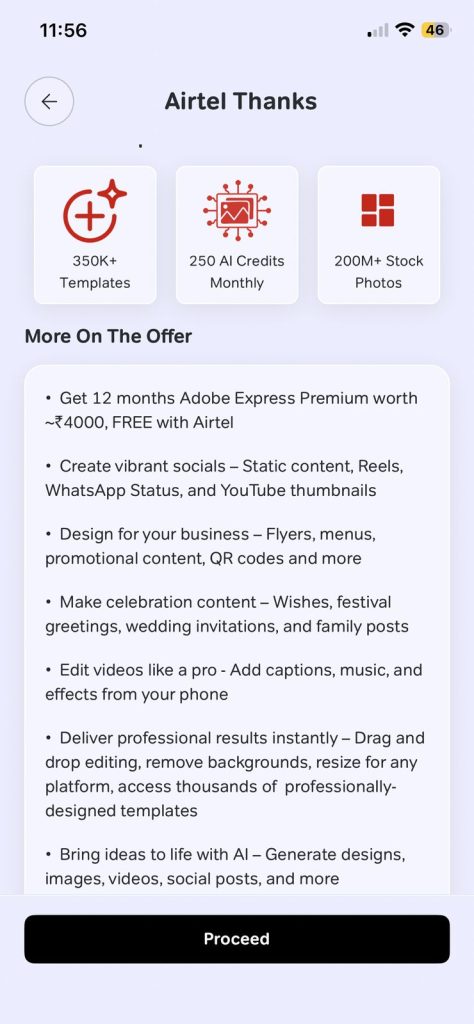 Airtel Adobe Express Premium